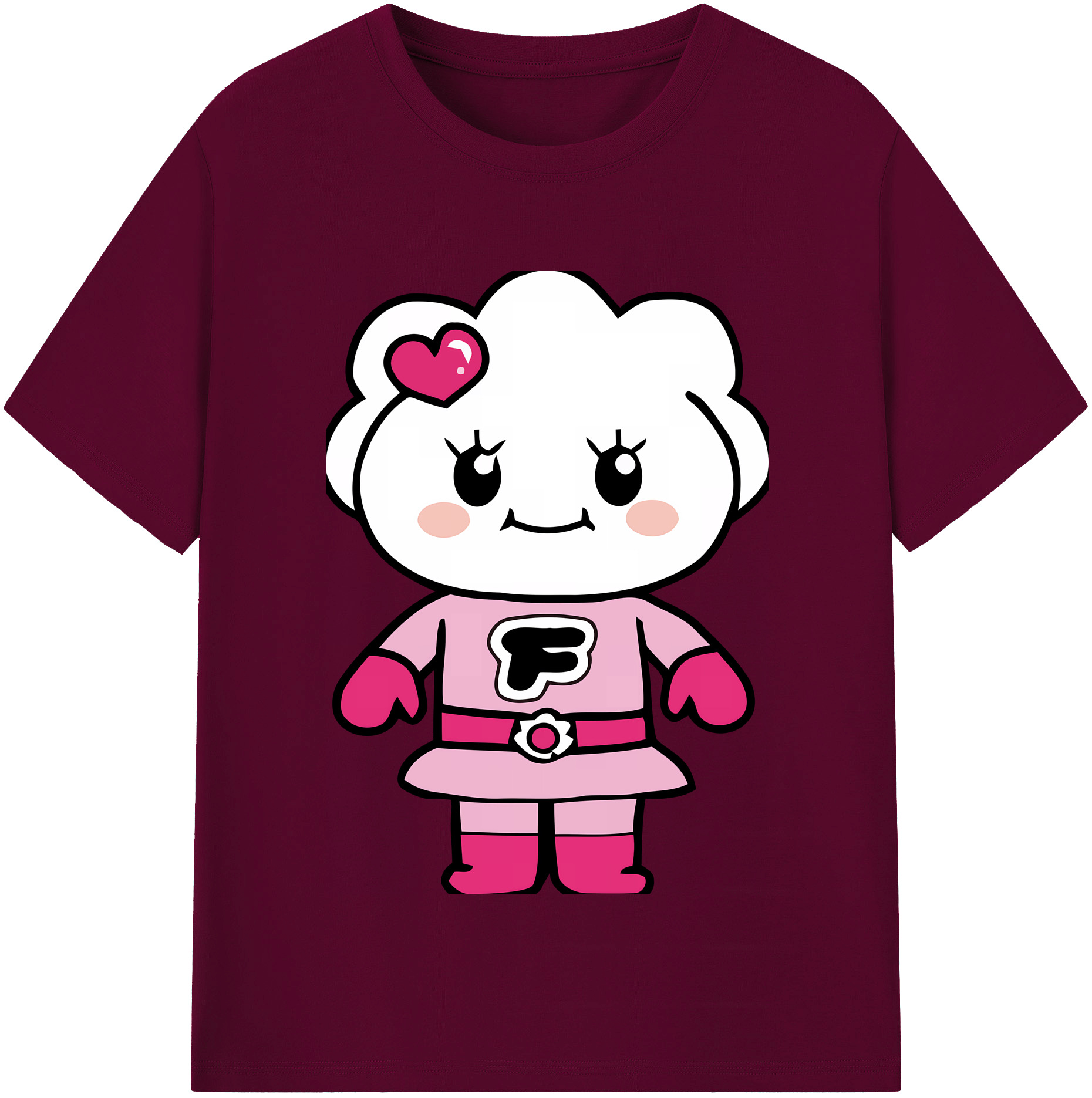 （画像用） アンパンマン Anpanman レディースカジュアルプリントTシャツ（綿100％）